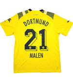 2022-23 Borussia Dortmund Football Third Kit . D Malen #21 (10/10)