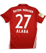 2016-17 FC Bayern Munich Football Homekit D. Alaba #27 (9,5/10)