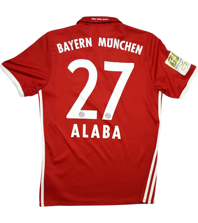 2016-17 FC Bayern Munich Football Homekit D. Alaba #27 (9,5/10)